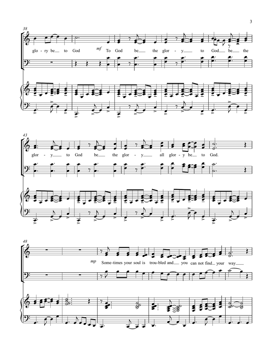 Te Deum Laudamus 4-Part scores gallery preview page 3