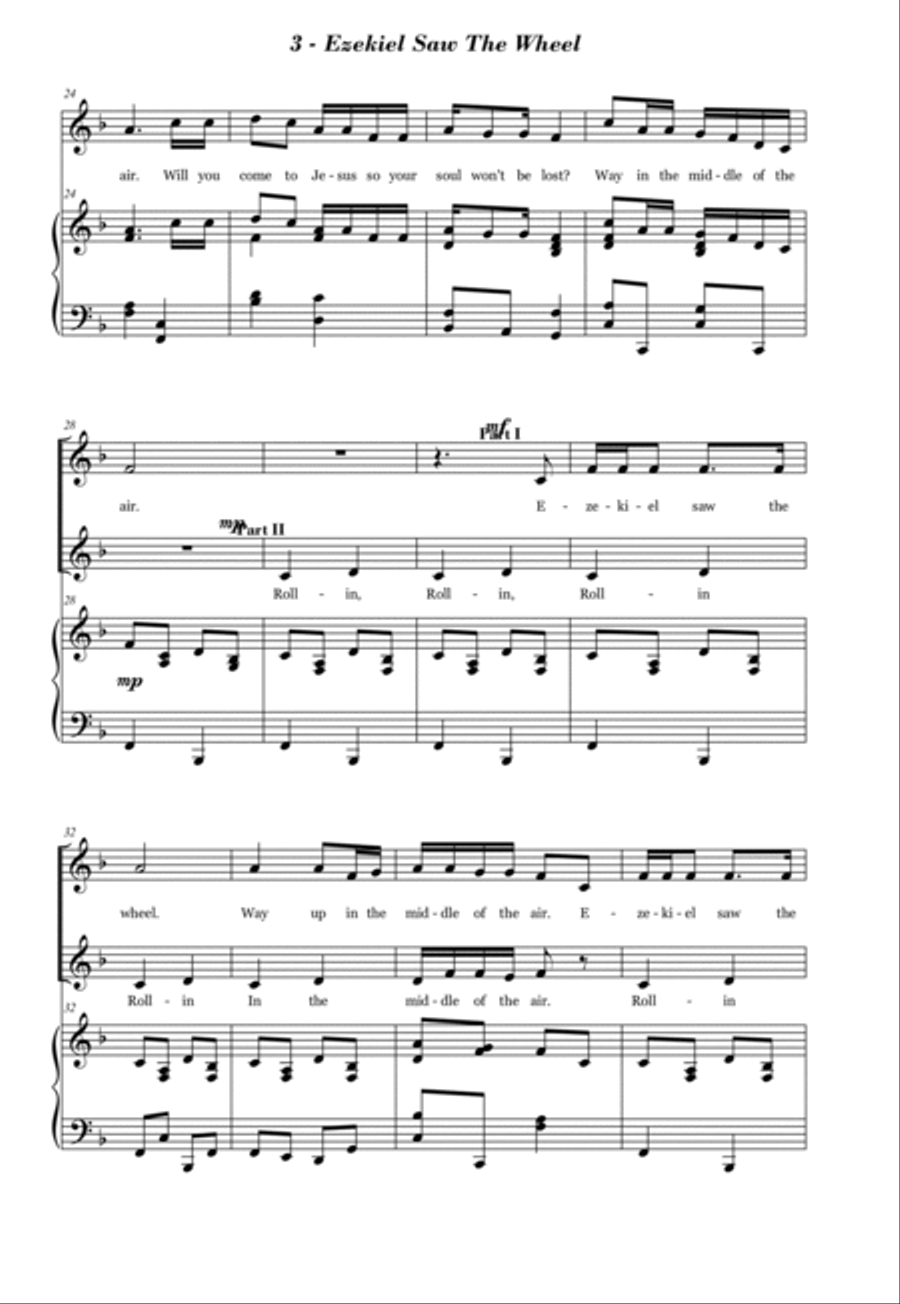 Ezekiel Saw the Wheel 2-Part scores gallery preview page 3