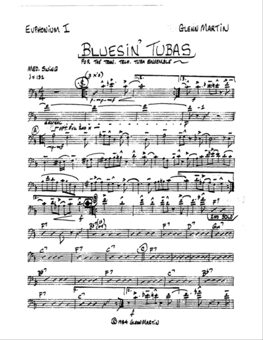 Bluesin' Tubas Bluesin' Tubas Euphonium Trio scores gallery preview page 6