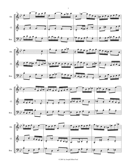 Fuga a tre (3 part fugue) for wind trio image number null