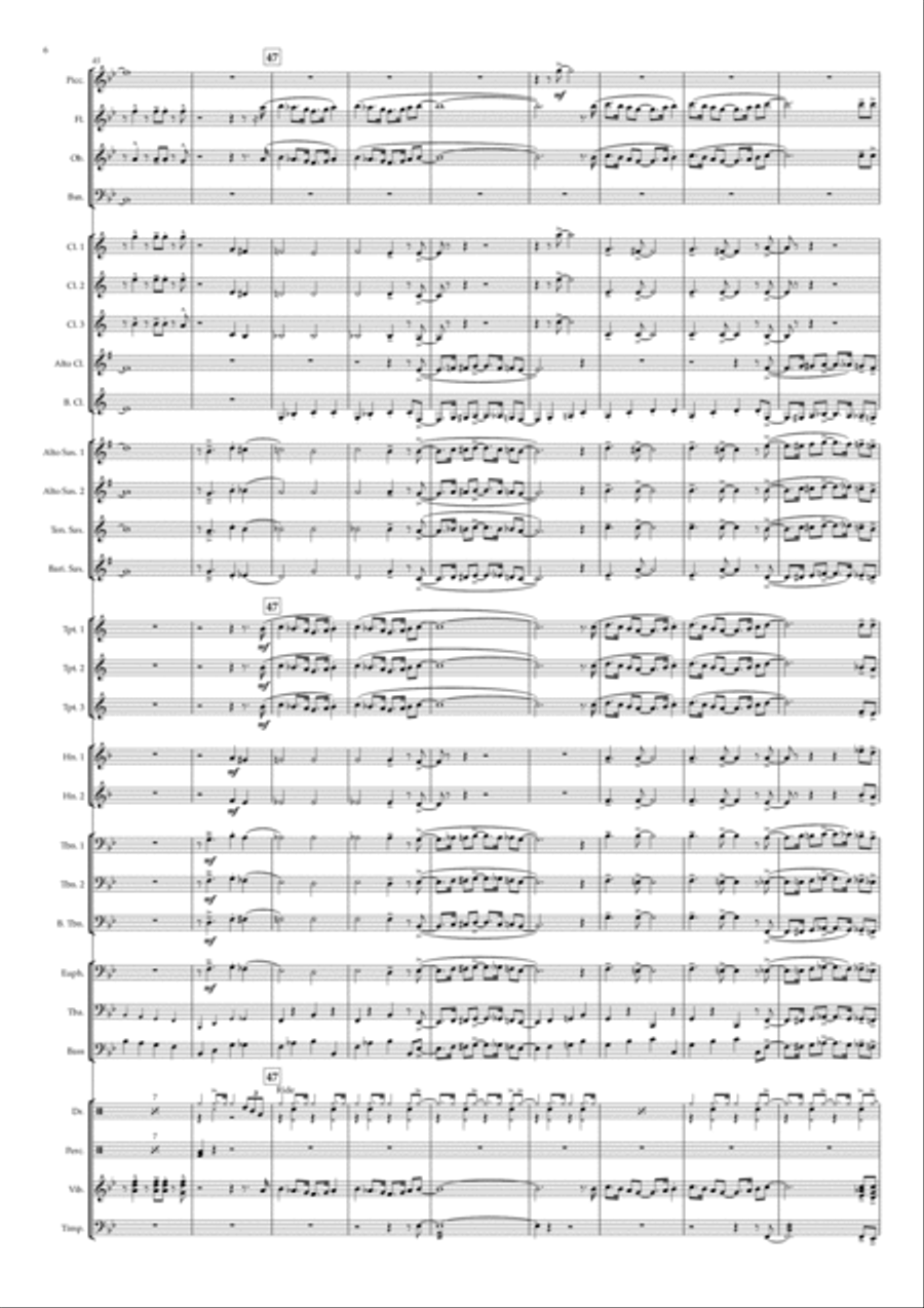 Satin Doll Concert Band scores gallery preview page 6