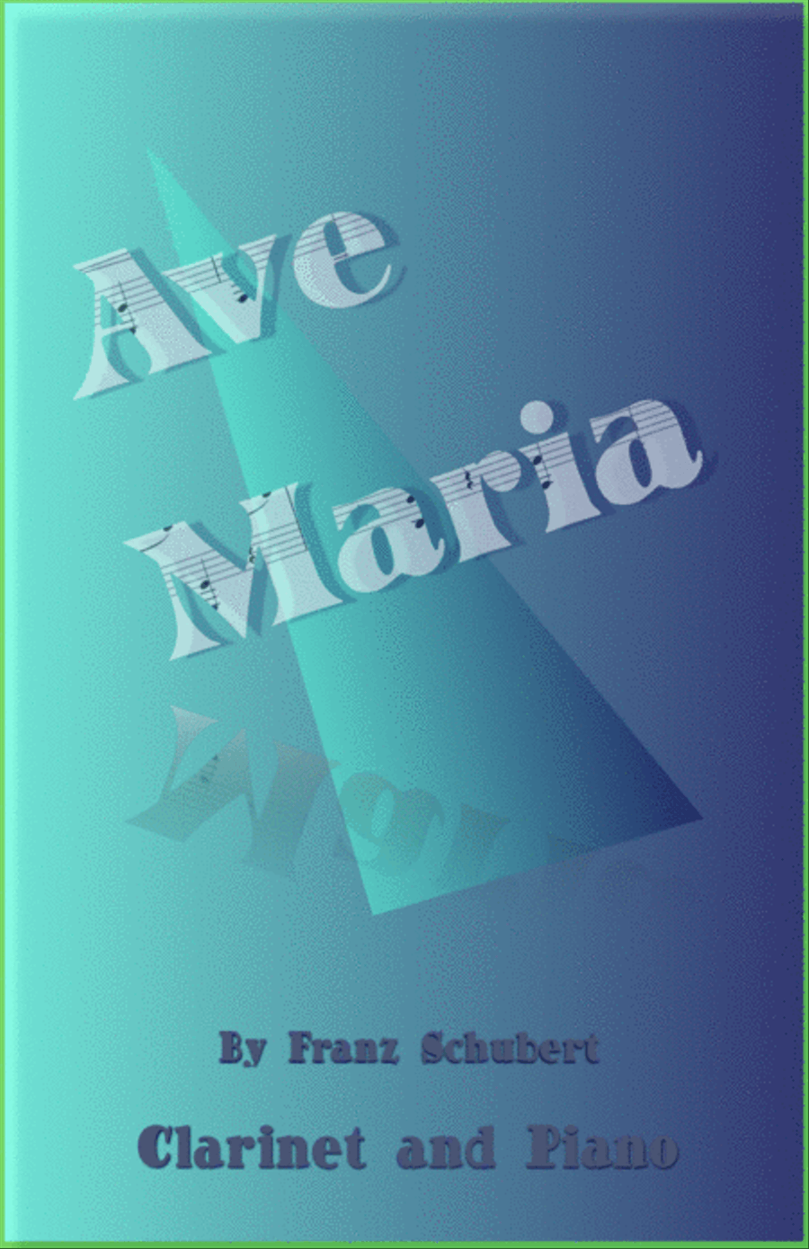 Ave Maria by Franz Schubert, for Clarinet and Piano Clarinet Solo scores gallery preview page 1
