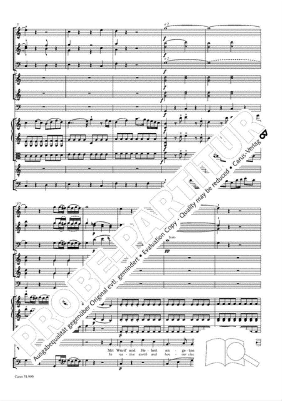 The Creation (Die Schopfung) 4-Part scores gallery preview page 207