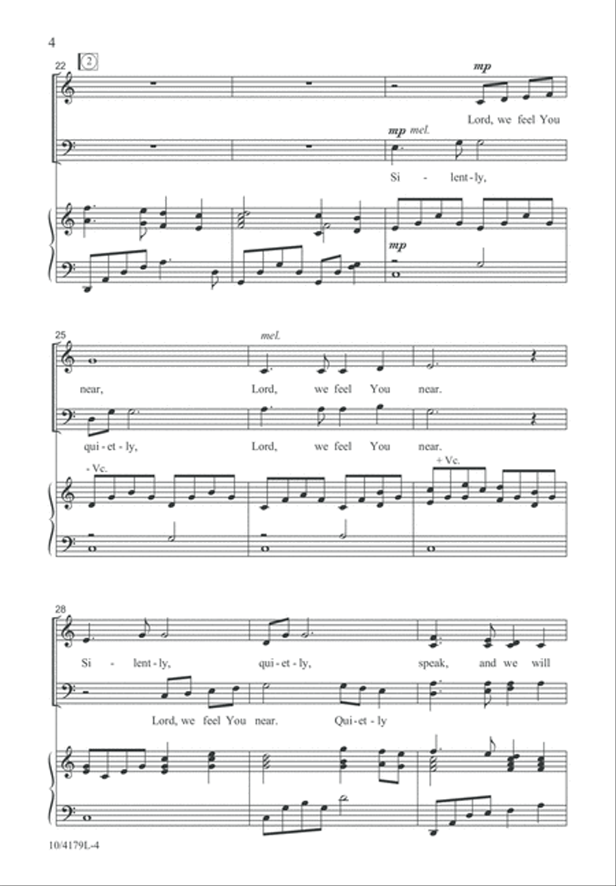 Speak and We Will Hear 4-Part scores gallery preview page 4