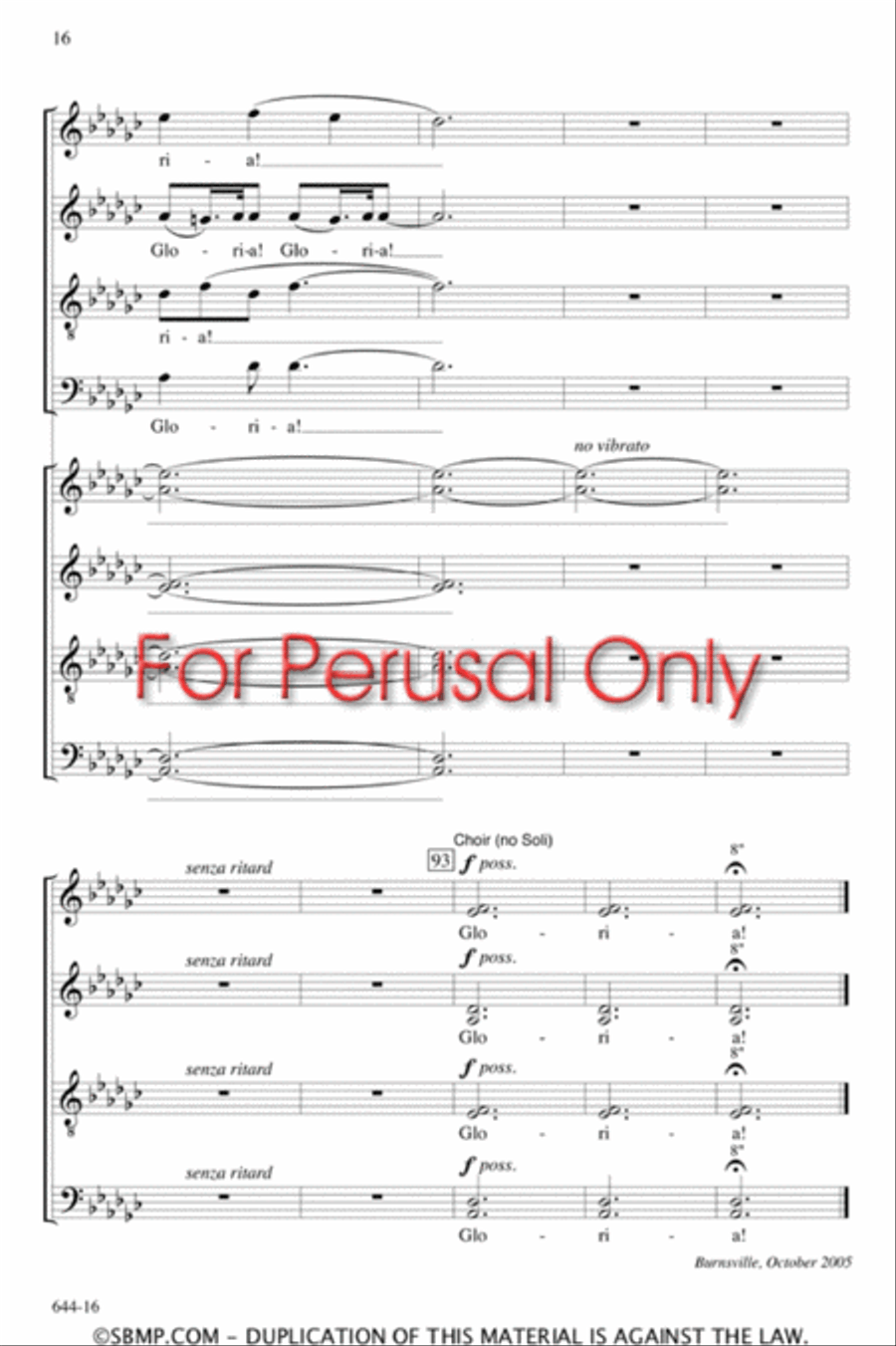Gabriel's Message - SATB Octavo 4-Part scores gallery preview page 16