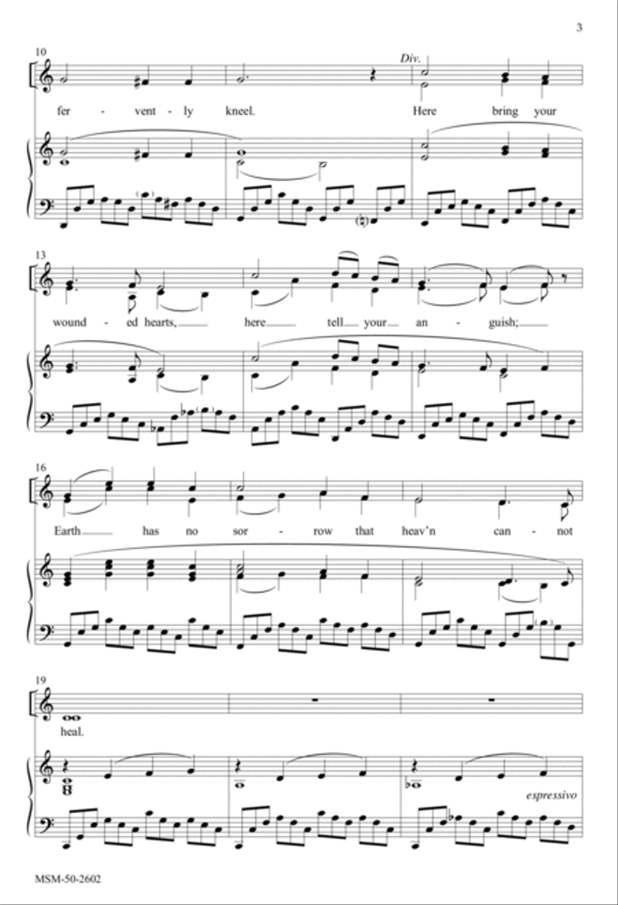Come, Ye Disconsolate Come, Ye Disconsolate 4-Part scores gallery preview page 2