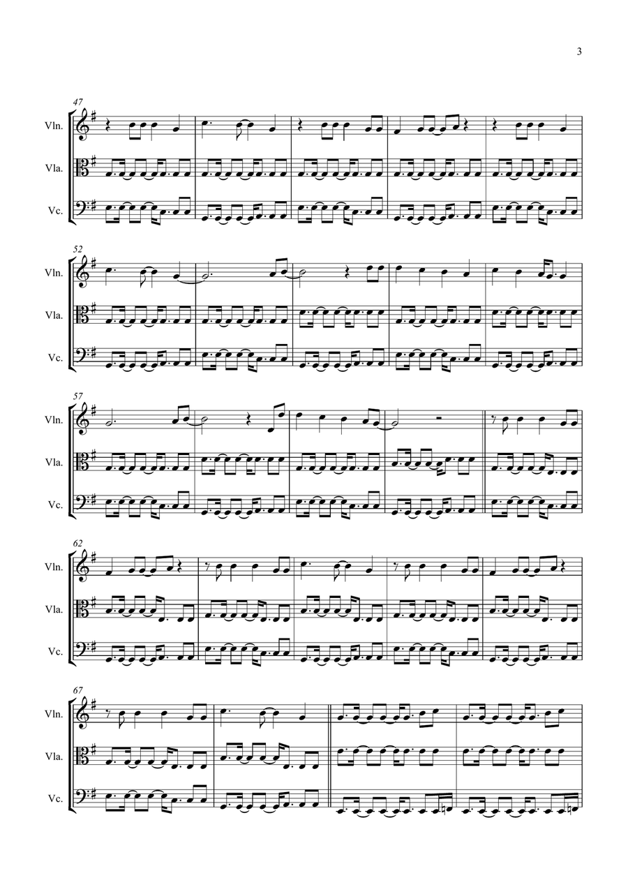 We Found Love We Found Love String Trio scores gallery preview page 3