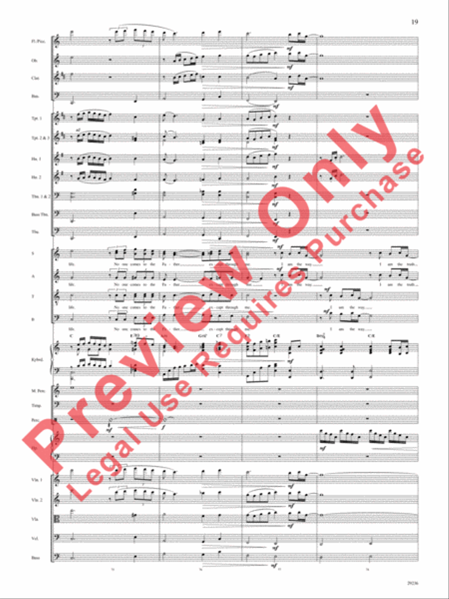 I Am I Am Choir scores gallery preview page 20