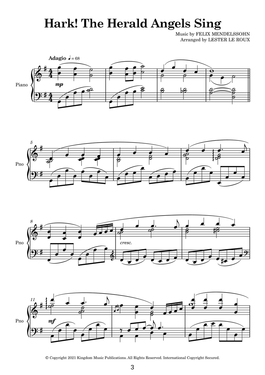 Christmas for Solo Piano Piano Solo scores gallery preview page 4