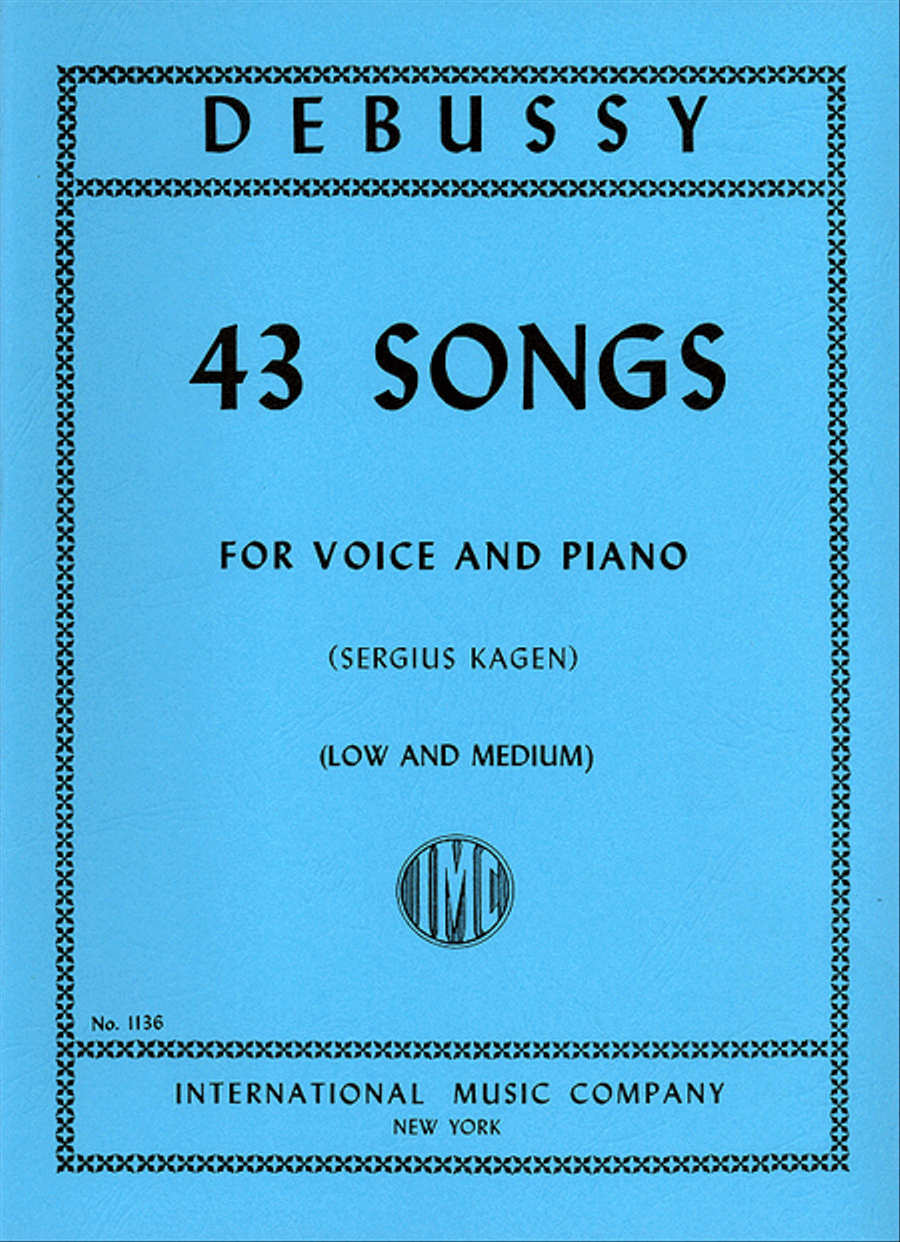 43 Songs. Medium & Low (Transposed From The High Volume). (F. & E.) Medium Voice scores gallery preview page 1