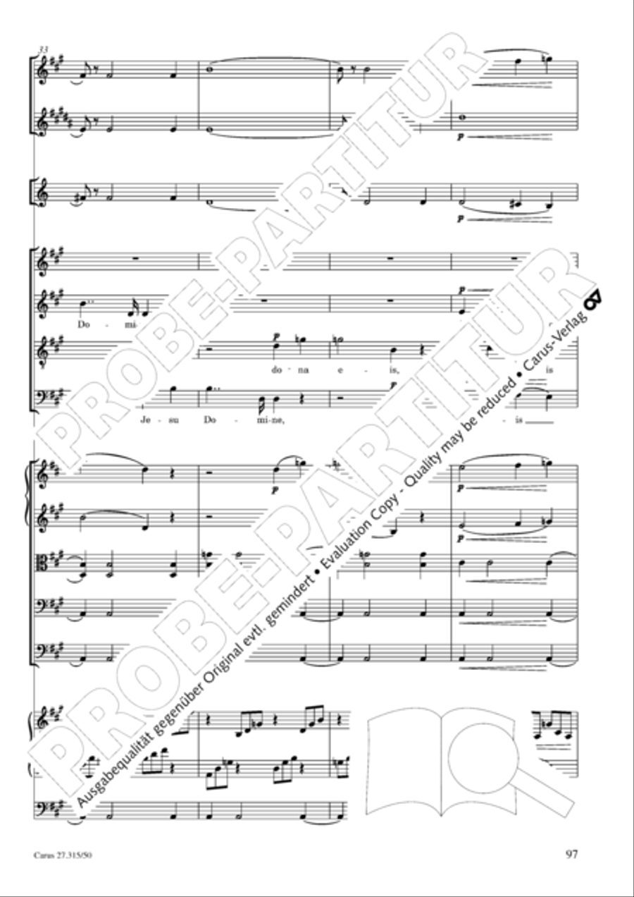 Requiem in C major 4-Part scores gallery preview page 100