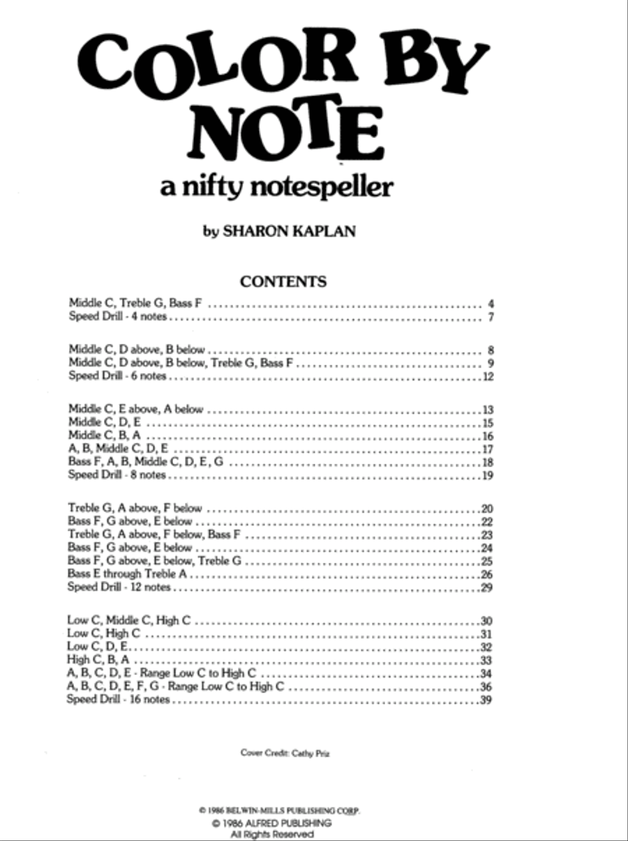 Color by Note, Book 1 Piano Method scores gallery preview page 2
