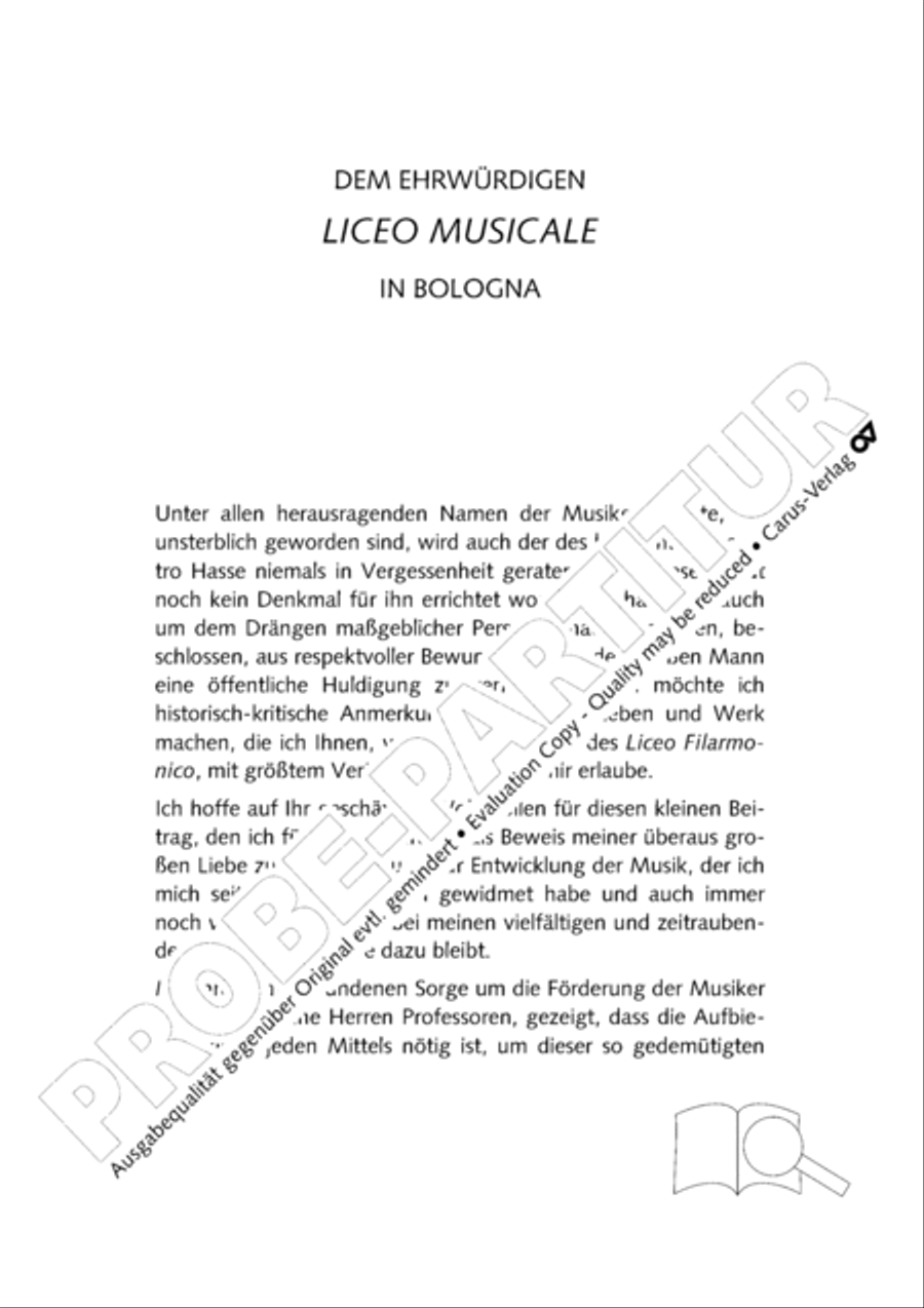 Hasse-Studien 8 Collection / Songbook scores gallery preview page 18