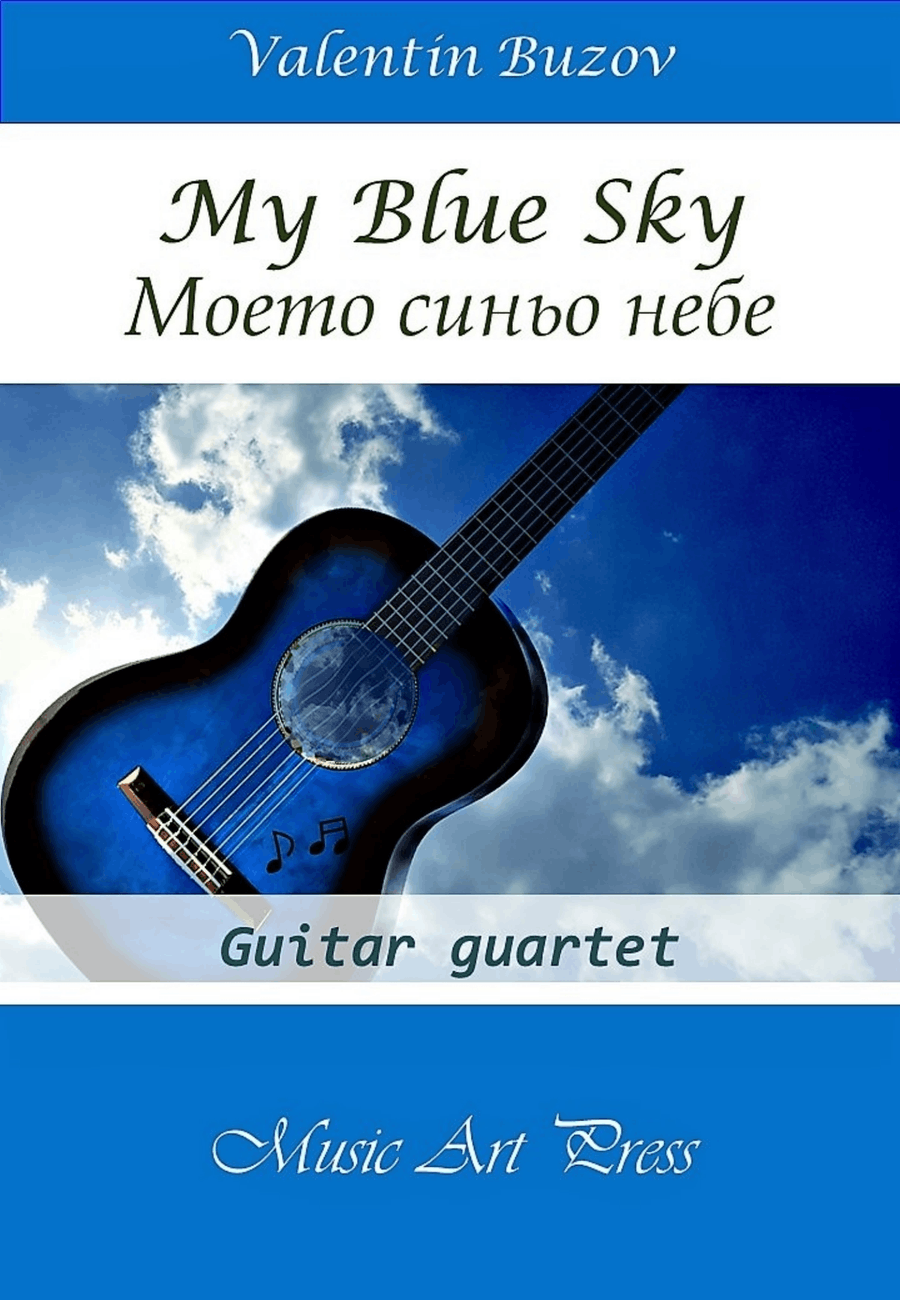 My Blue Sky - Classical Guitar Quartet Guitar Ensemble scores gallery preview page 1