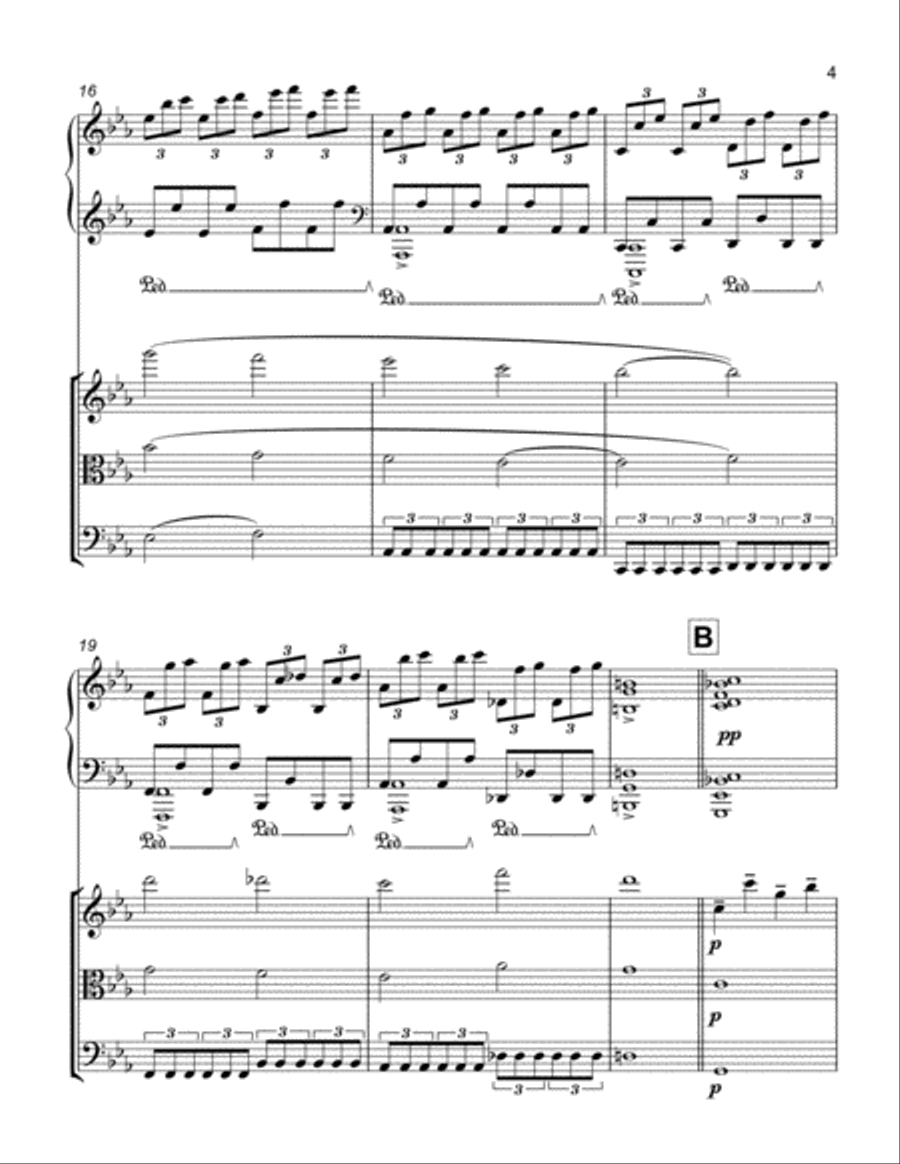 Burst of Air (2014-15) Piano Quartet scores gallery preview page 5