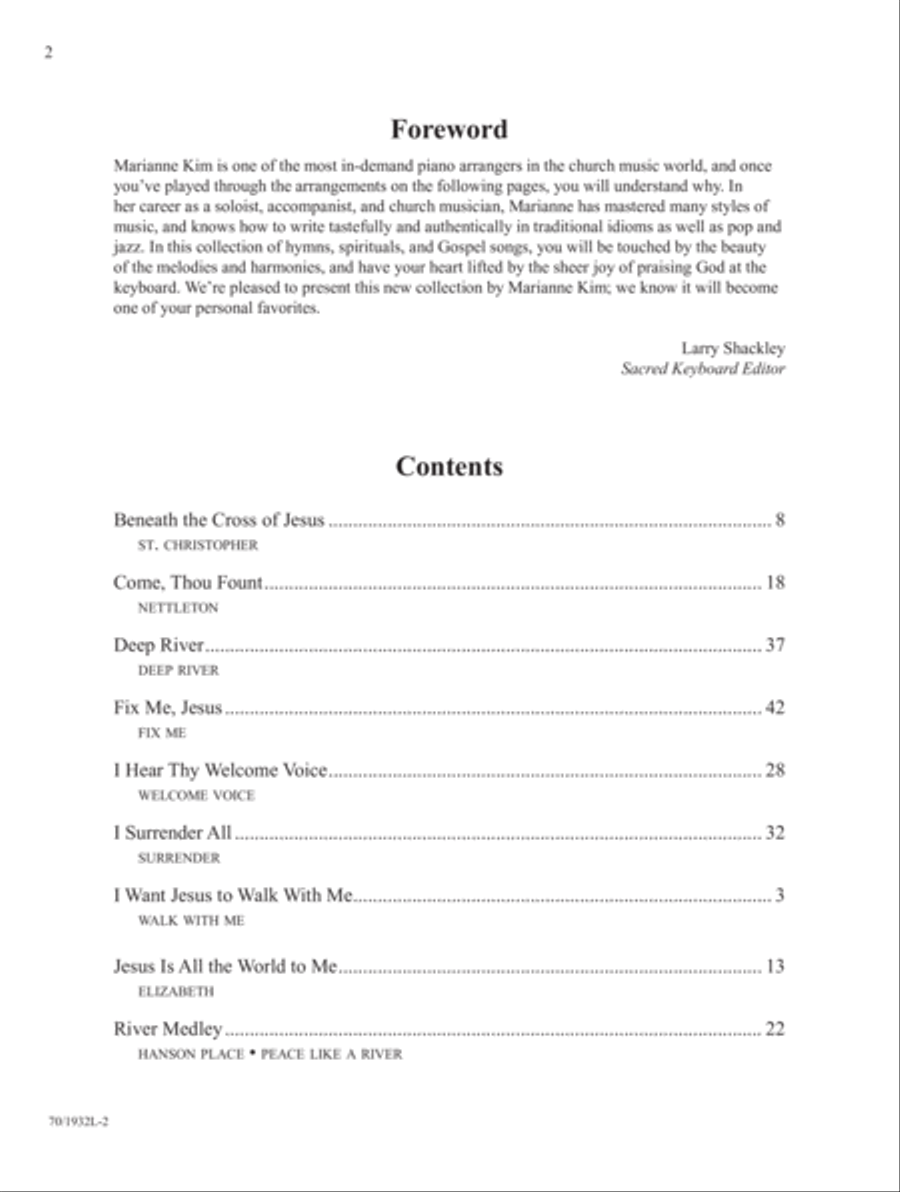 Jesus, Walk With Me Piano Solo scores gallery preview page 2
