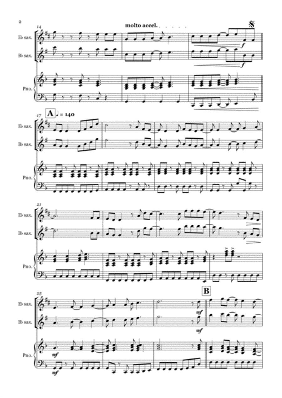 Don't Stop Me Now Small Ensemble scores gallery preview page 2