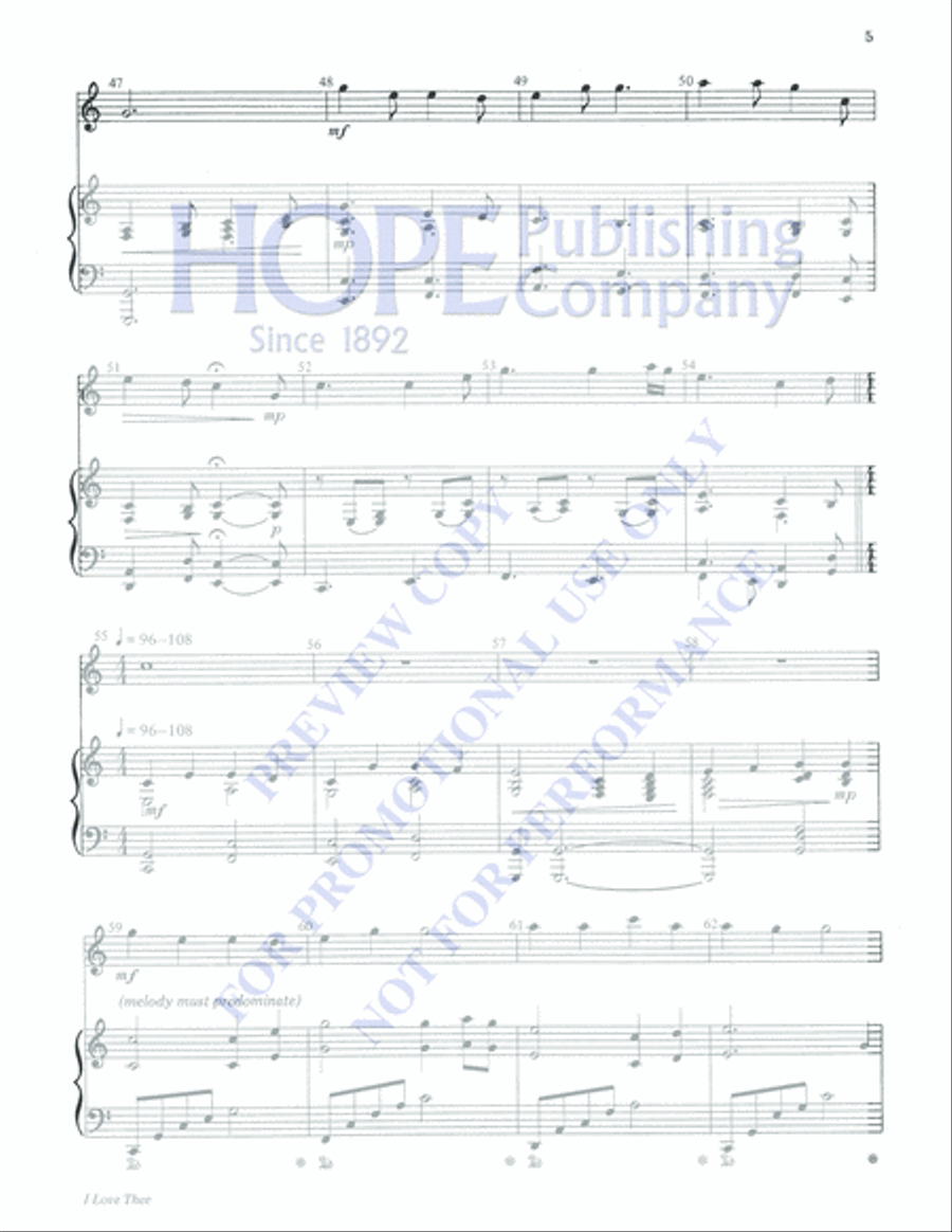 I Love Thee Percussion scores gallery preview page 5