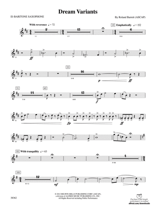 Dream Variants: E-flat Baritone Saxophone