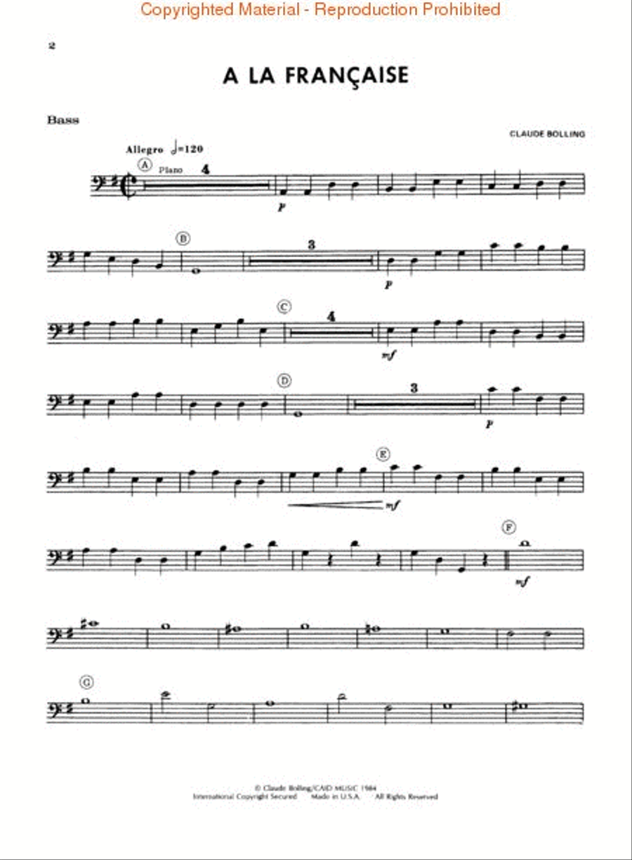 Jazz A La Francaise Piano Solo scores gallery preview page 3