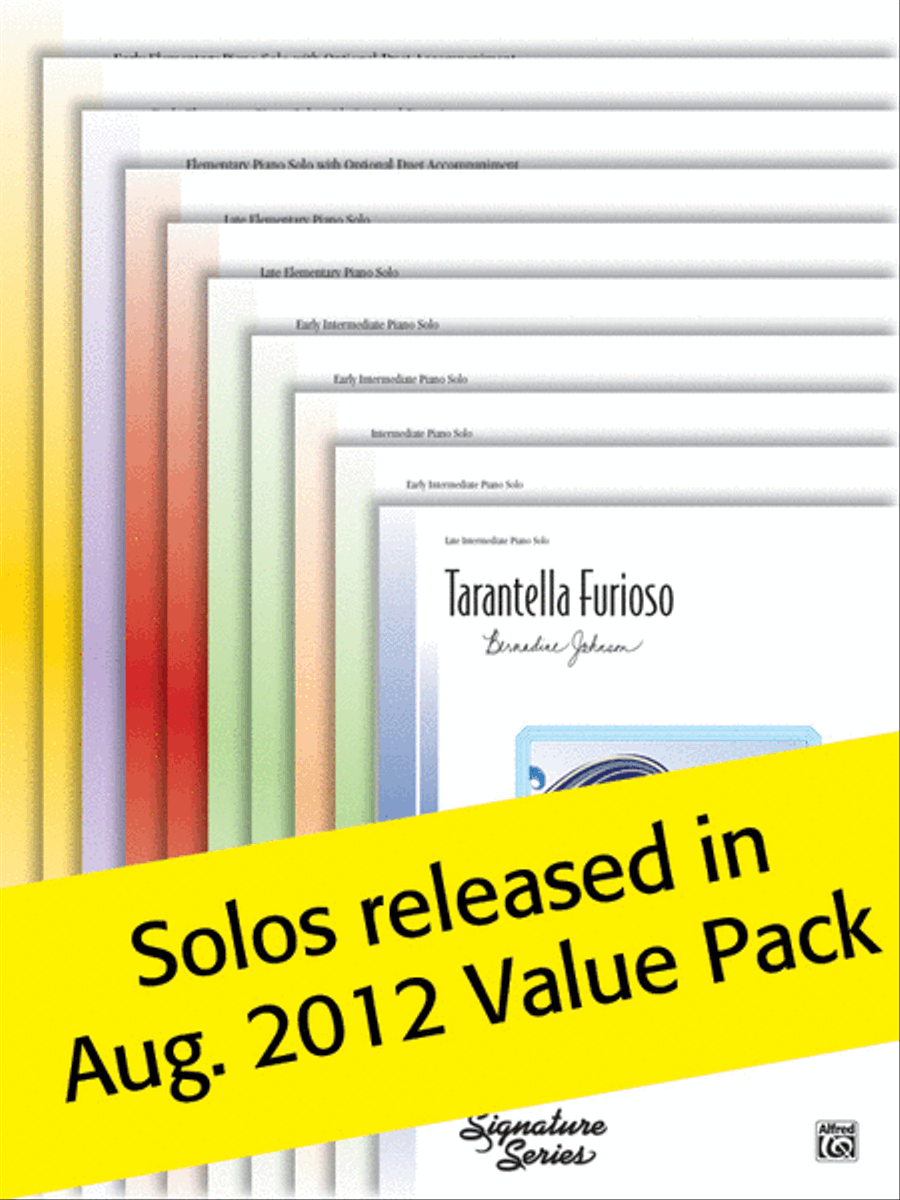Alfred's Sheet Solos (Value Pack) Piano Method scores gallery preview page 1