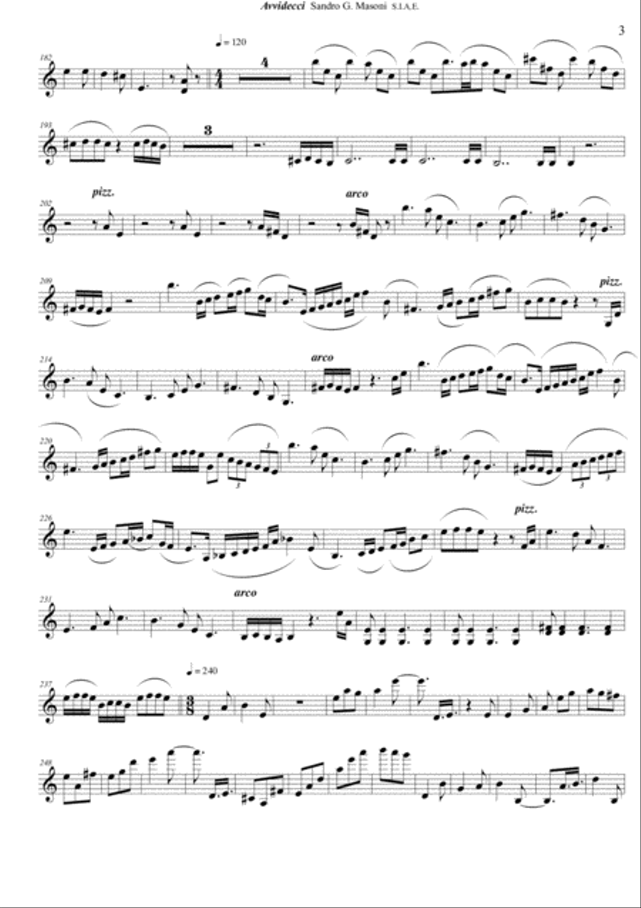 Avvidecci (Violin II part)