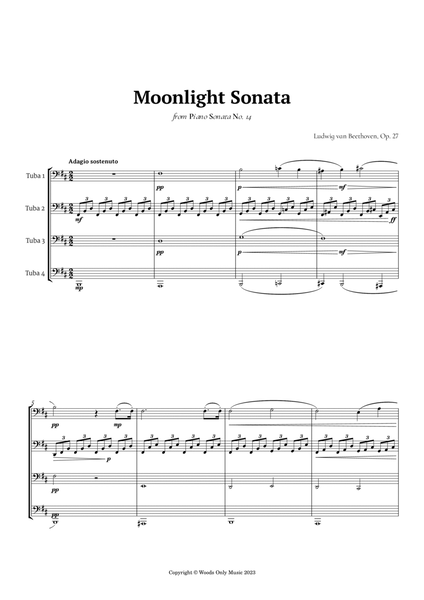 Moonlight Sonata by Beethoven for Tuba Quartet image number null
