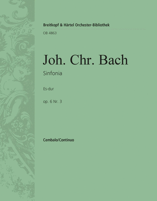 Sinfonia in Eb major Op. 6 No. 3