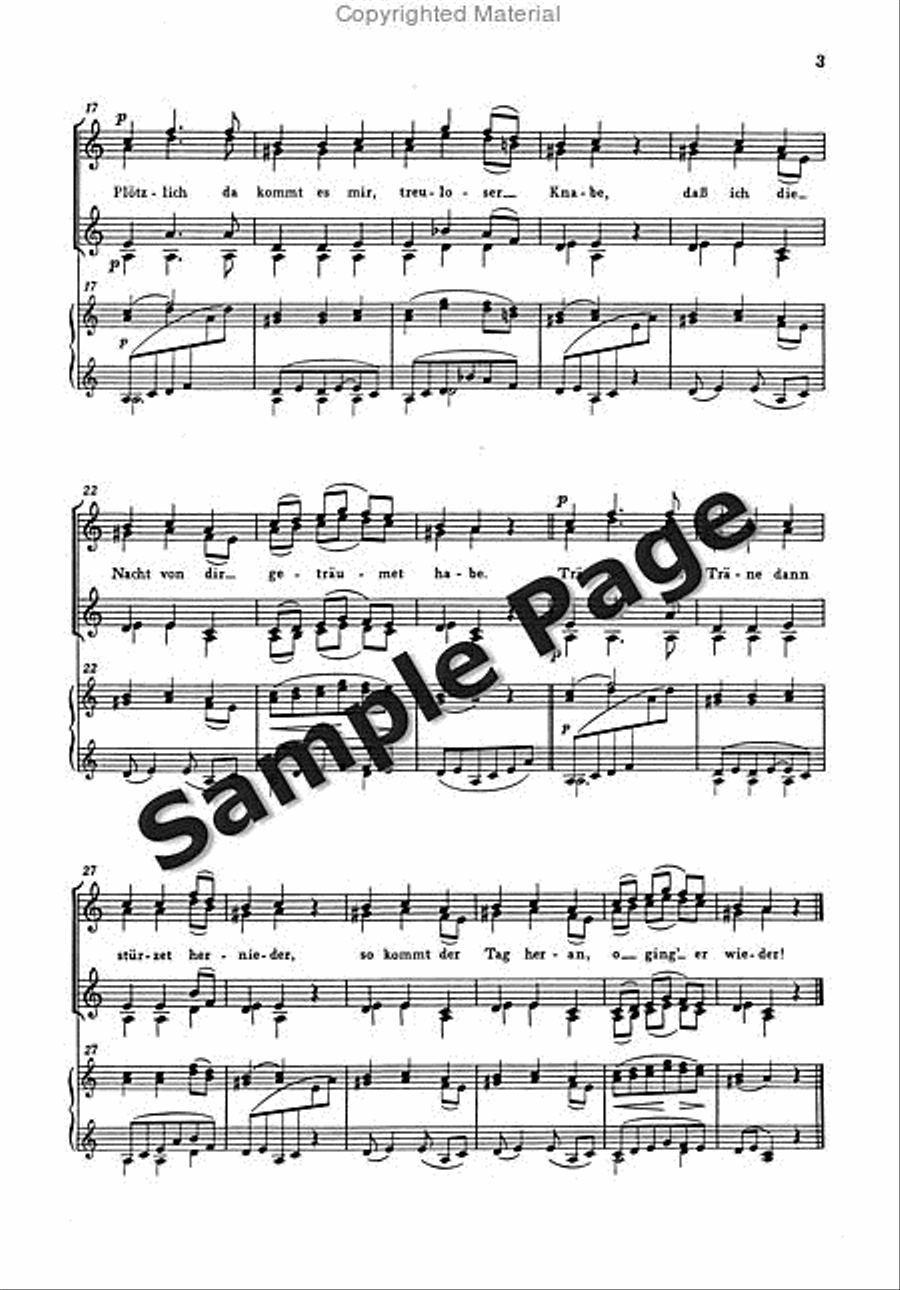 Schumann `das Verlassene Magdelein' SSAA scores gallery preview page 4