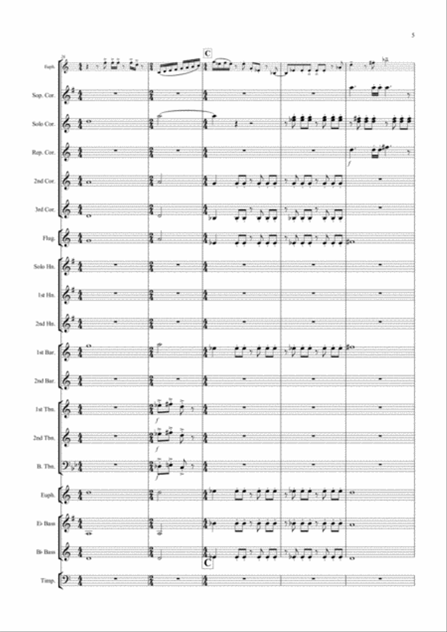 Triumphant Euphonium Triumphant Euphonium Brass Ensemble scores gallery preview page 5