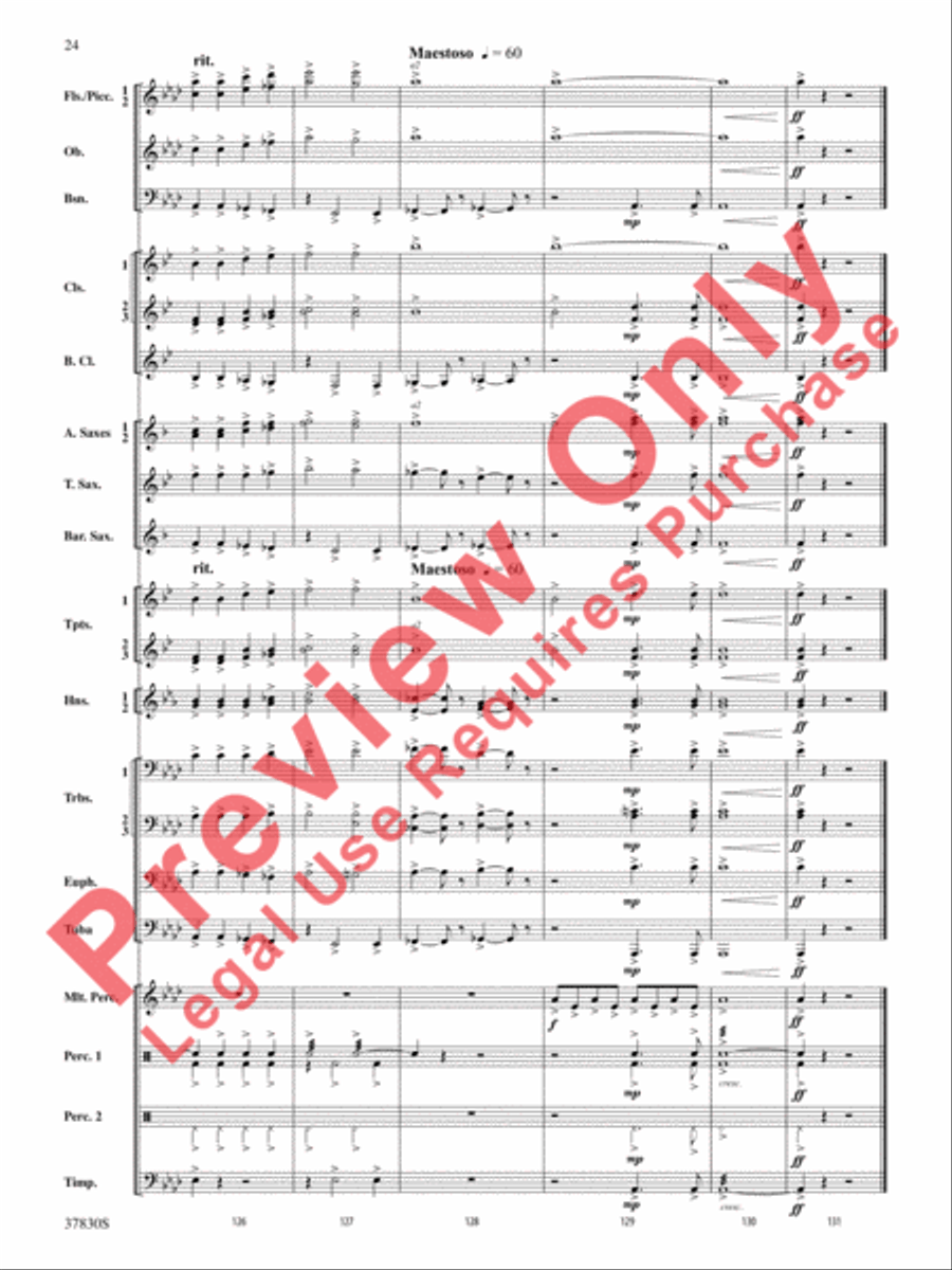 Yuletide Tapestry Concert Band scores gallery preview page 25