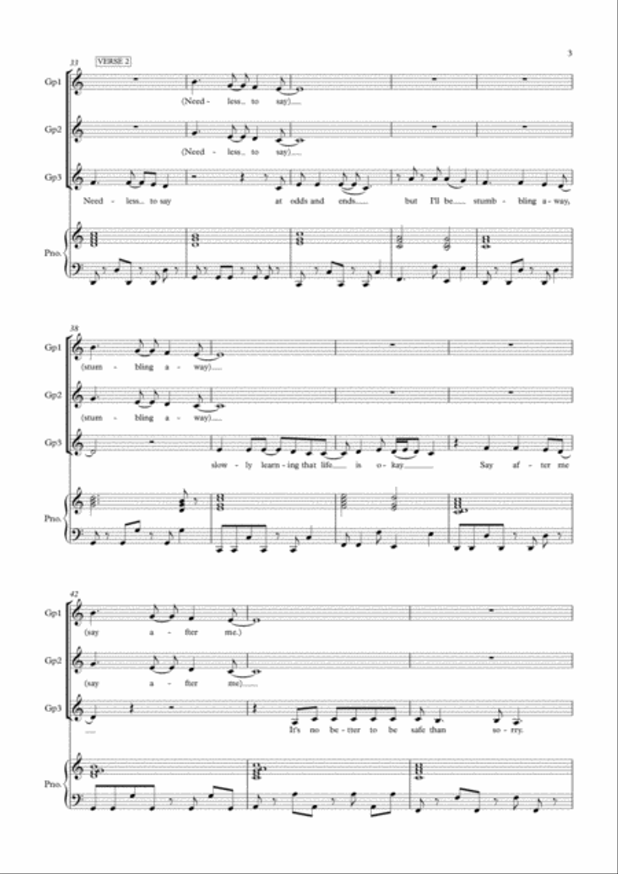 Take On Me Take On Me 3-Part scores gallery preview page 3
