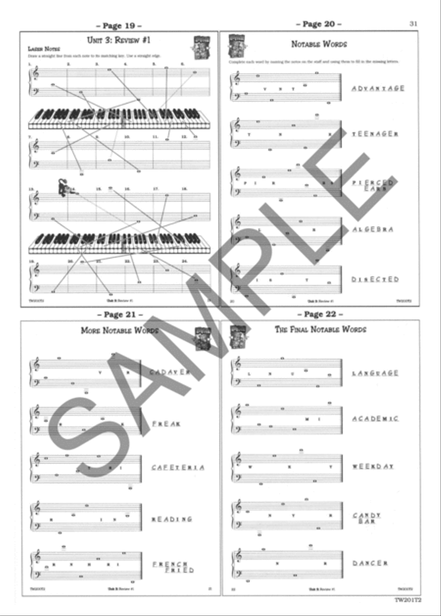 Theory Gymnastics: Accelerando 2 - Teacher Guide Piano Method scores gallery preview page 2