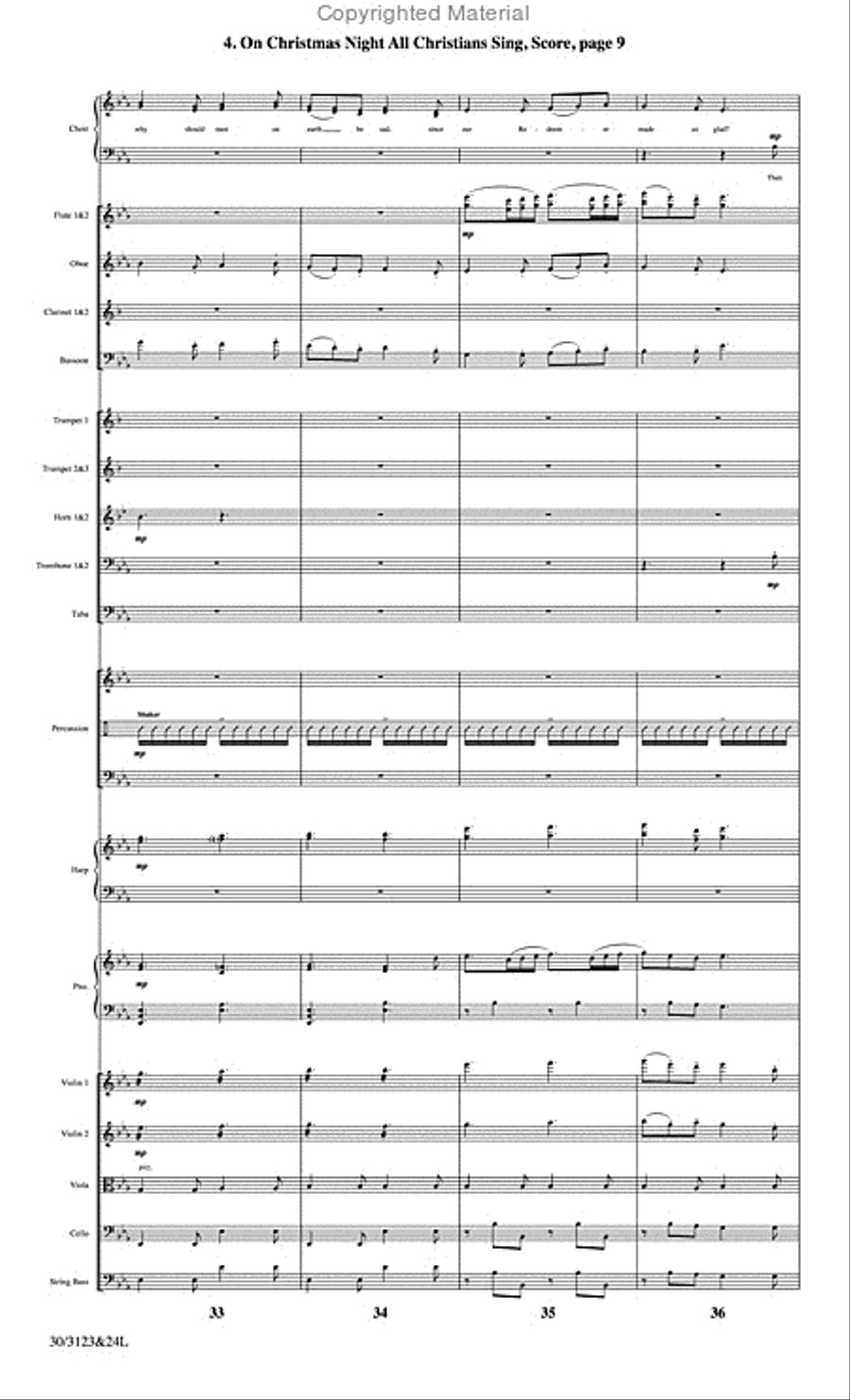 The Christmas Story - Set of Parts Choir scores gallery preview page 33