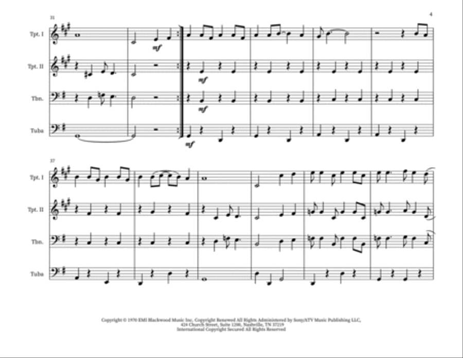 Put Your Hand In The Hand Small Ensemble scores gallery preview page 4