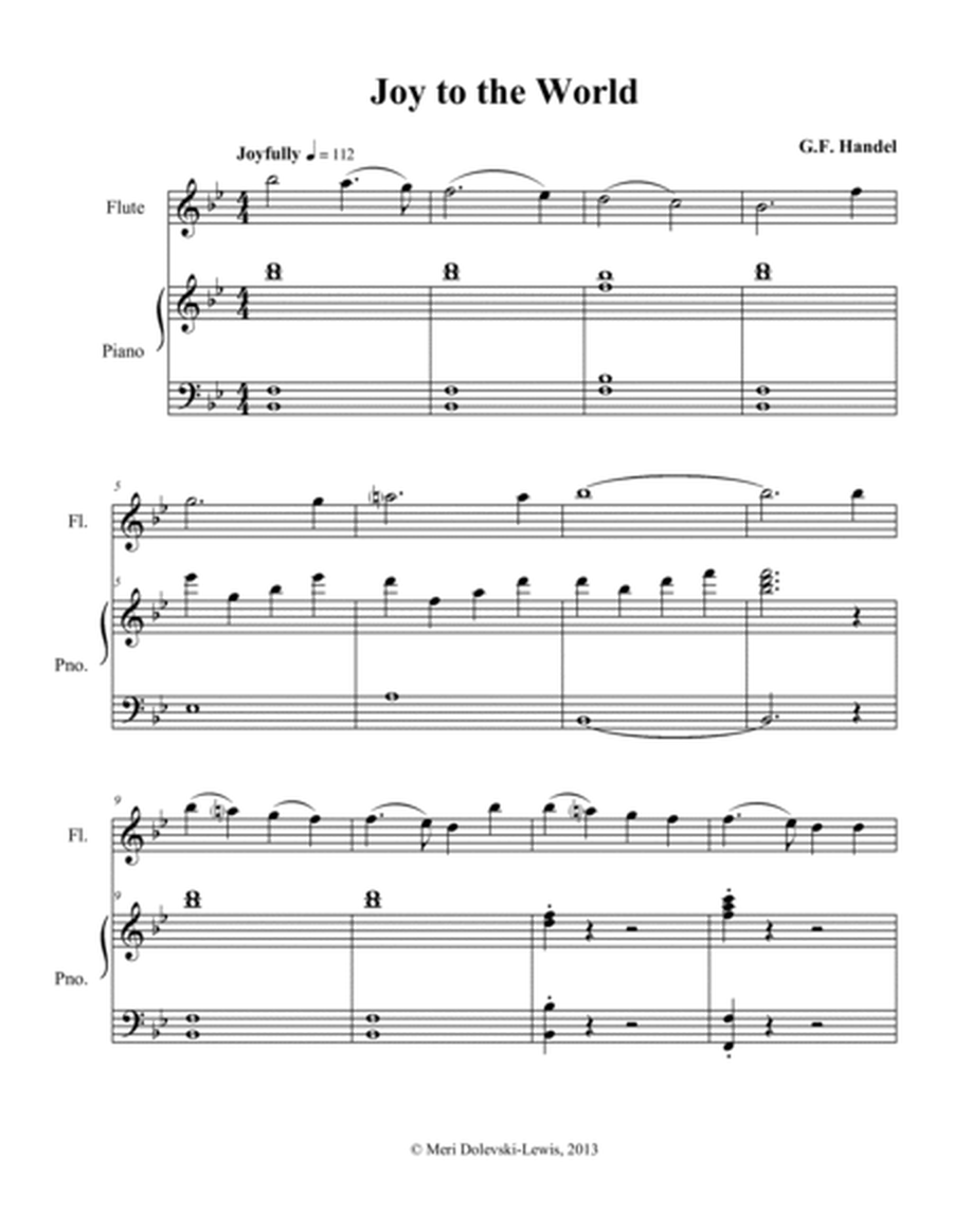 Joy to the World: flute/piano