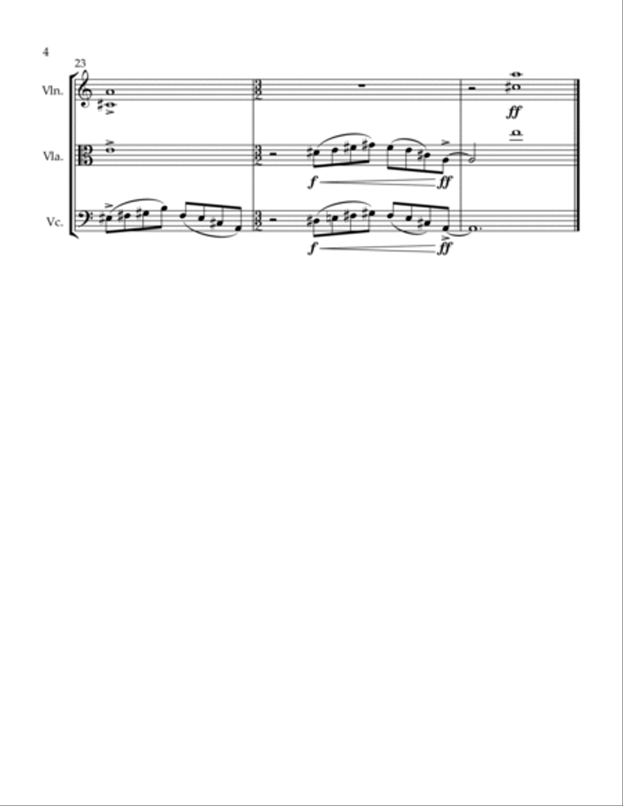 3 Trios A Jest Deep In the Forest Johnny Is A Bully String Trio scores gallery preview page 4