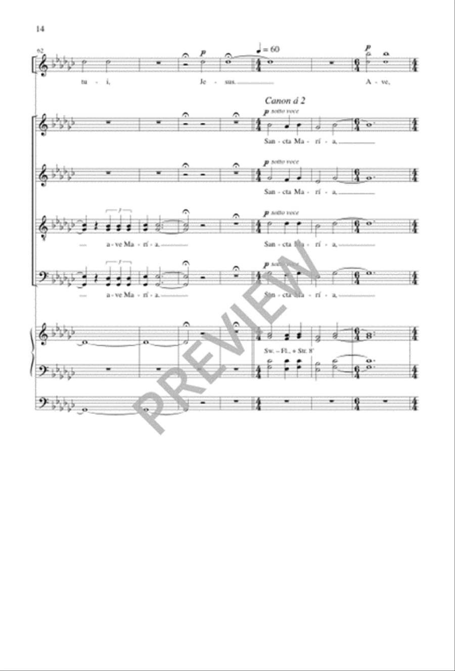 Ave Maria Ave Maria SSAATTBB scores gallery preview page 14