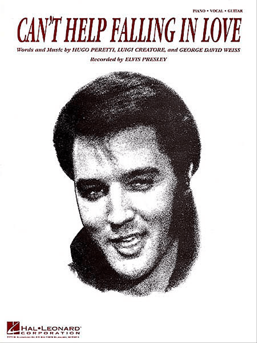 Can't Help Falling in Love Piano, Vocal, Guitar scores gallery preview page 1