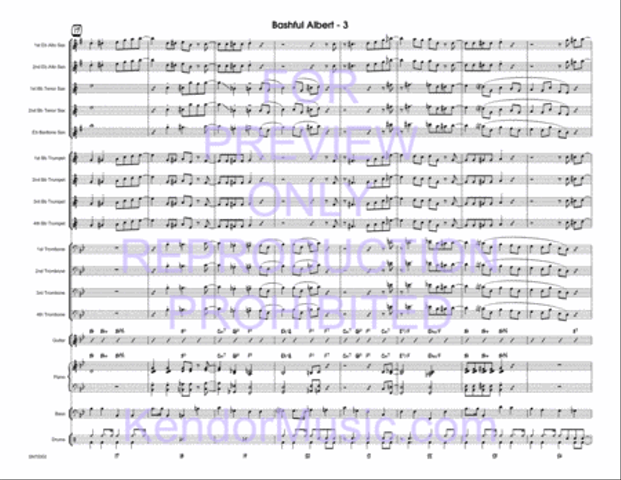 Bashful Albert Jazz Ensemble scores gallery preview page 4