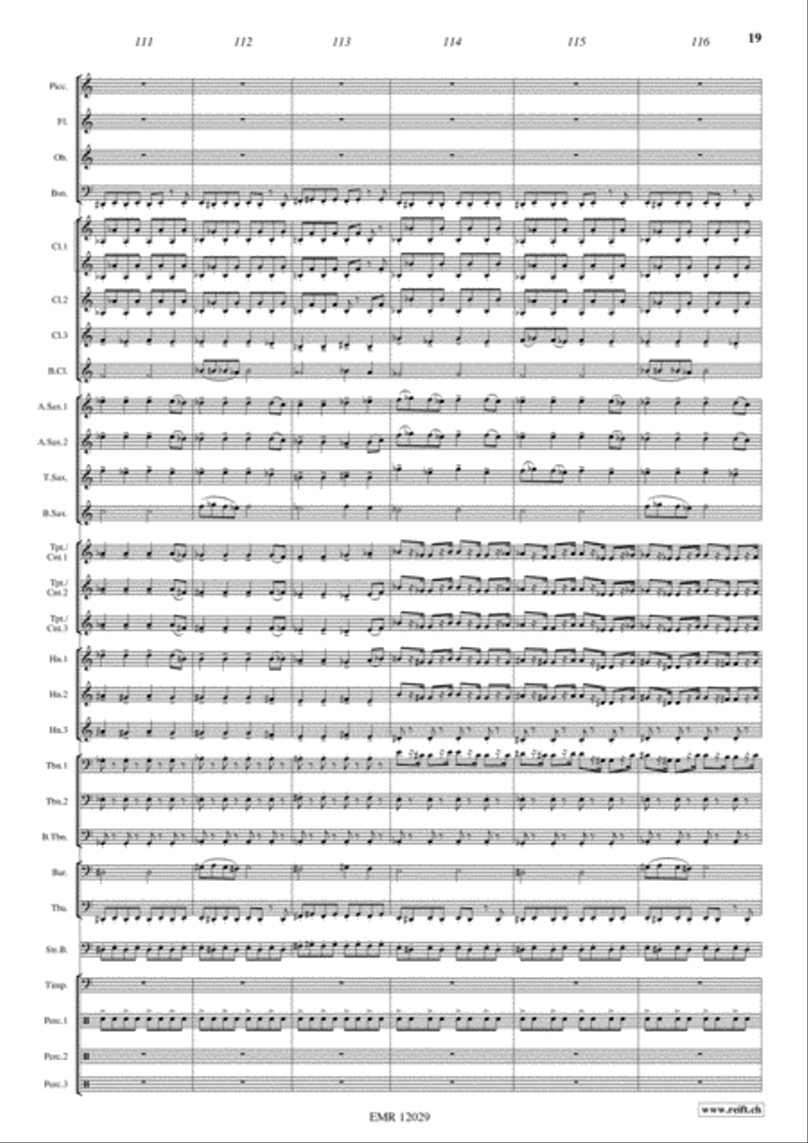 Alexander Nevsky Concert Band scores gallery preview page 20