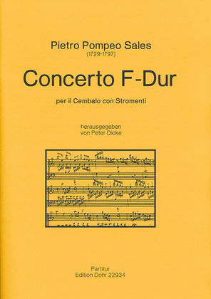 Concerto per il Cembalo Principale con Stromenti F-Dur