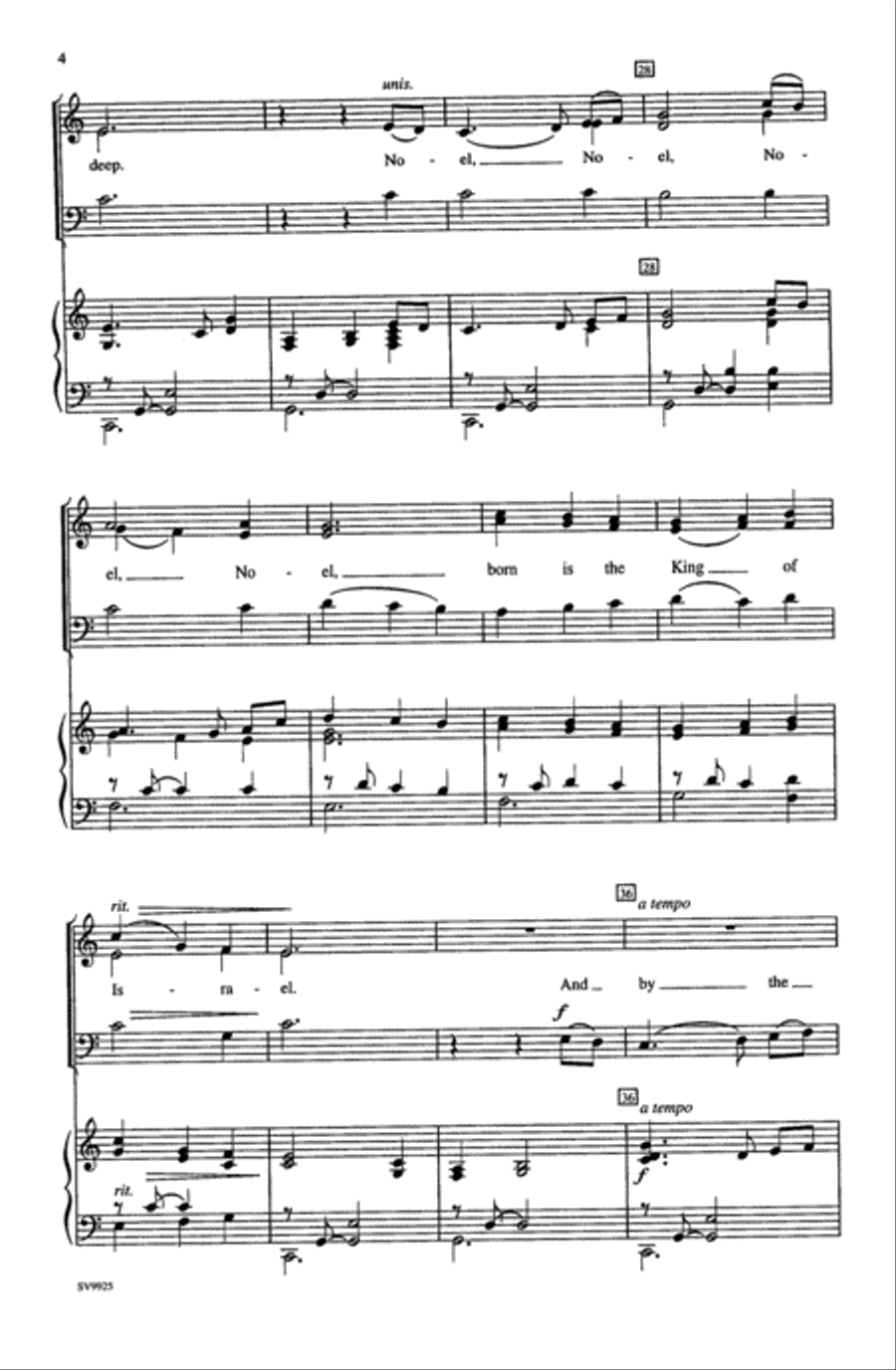 The First Noel Choir scores gallery preview page 3