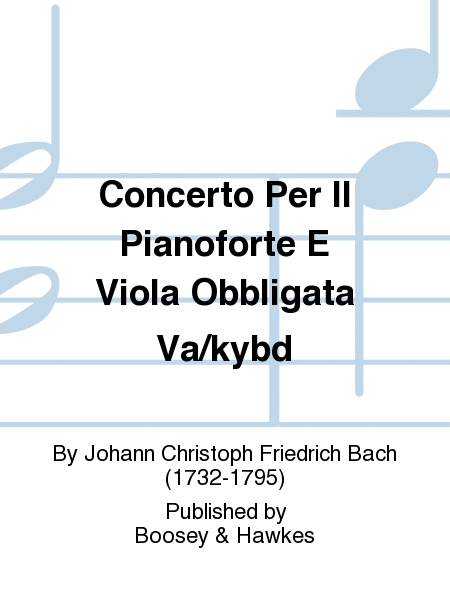 Concerto Per Il Pianoforte E Viola Obbligata Va/kybd