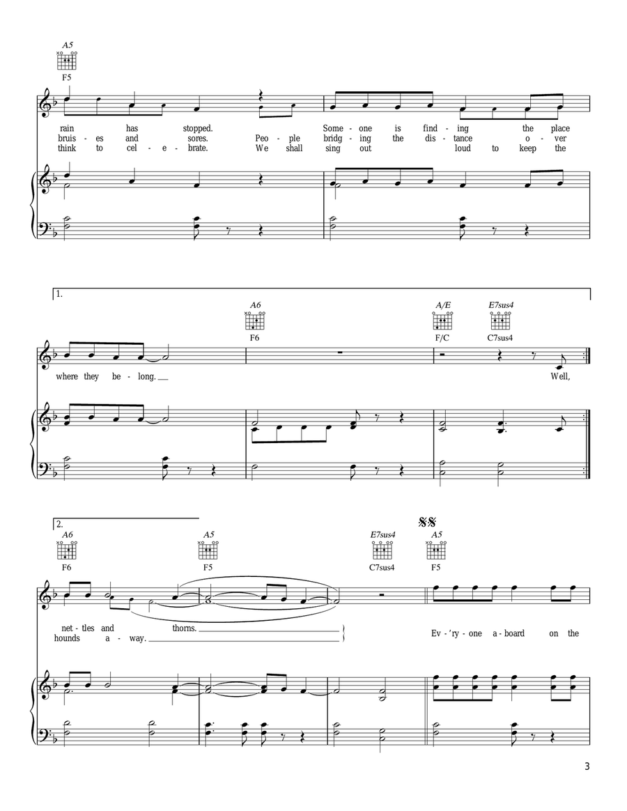 Merry-Go-Round Merry-Go-Round Piano, Vocal, Guitar scores gallery preview page 3
