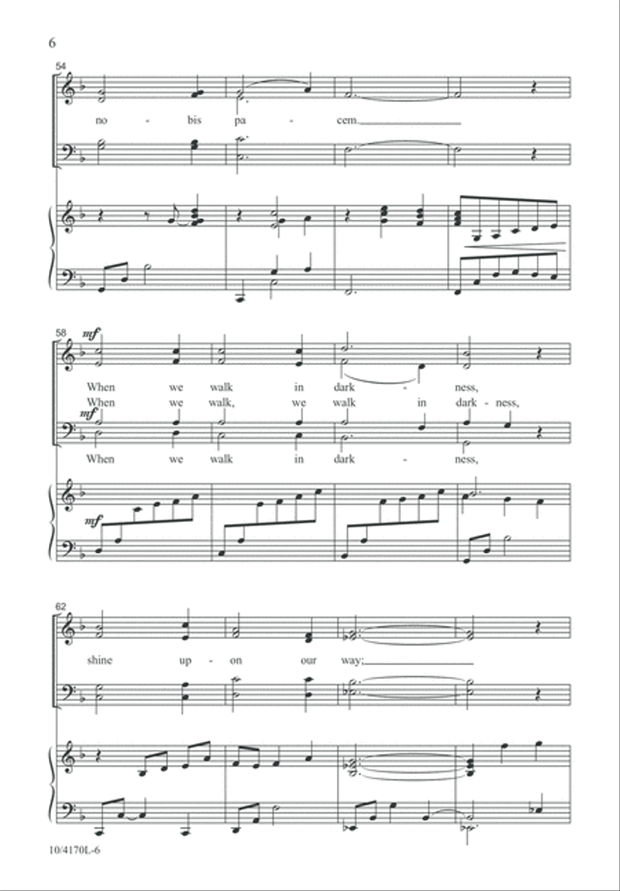 Make Us Instruments of Your Peace 4-Part scores gallery preview page 6