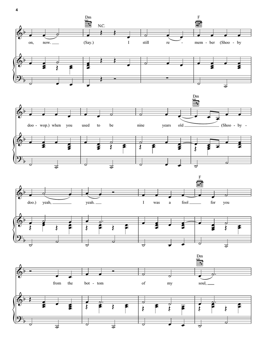 Shout Shout Piano, Vocal, Guitar scores gallery preview page 4