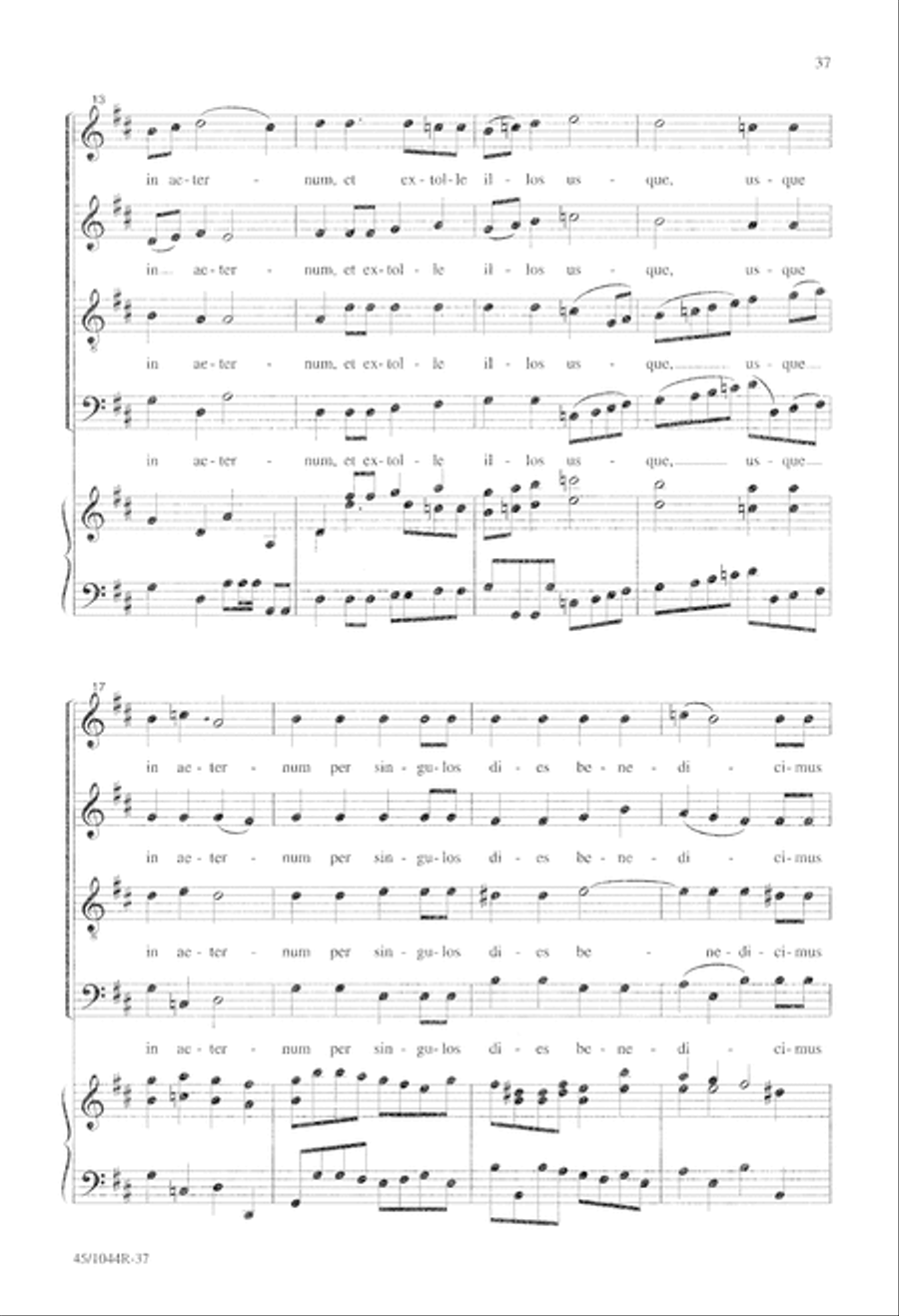 Te Deum Choral Score 4-Part scores gallery preview page 39