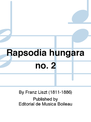 Book cover for Rapsodia hungara no. 2