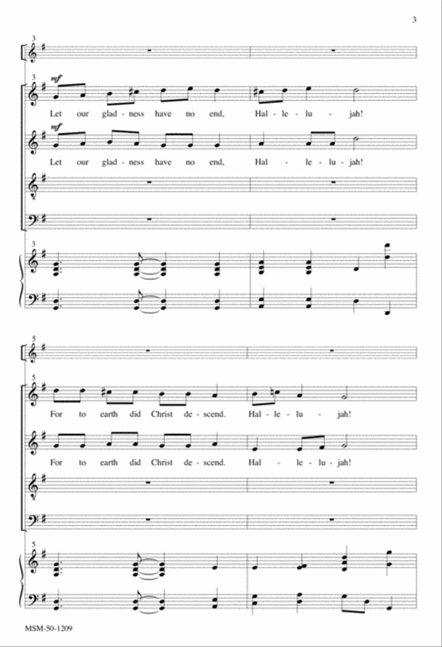 Let Our Gladness Have No End Divisi scores gallery preview page 3